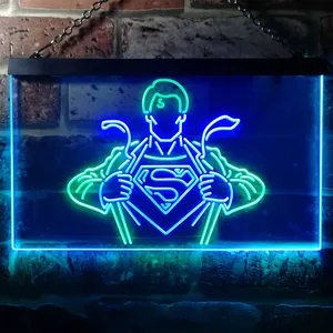 Superman Clark Kent Neon-Like LED Sign