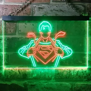 Superman Clark Kent Neon-Like LED Sign