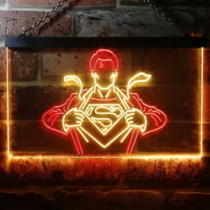 Superman Clark Kent Neon-Like LED Sign