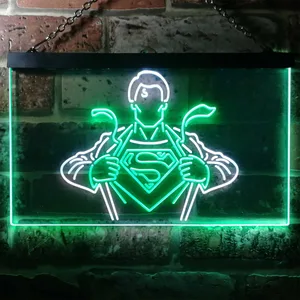 Superman Clark Kent Neon-Like LED Sign