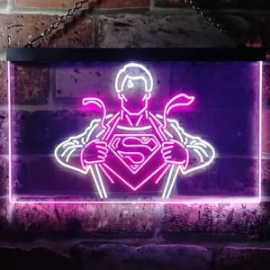 Superman Clark Kent Neon-Like LED Sign