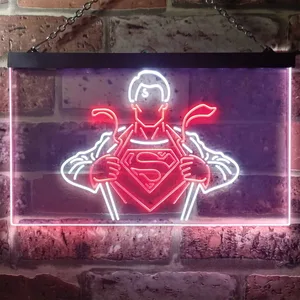 Superman Clark Kent Neon-Like LED Sign