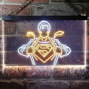 Superman Clark Kent Neon-Like LED Sign