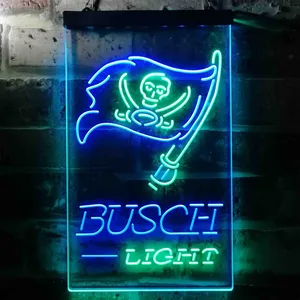 Tampa Bay Buccaneers Busch Light Neon-Like LED Sign