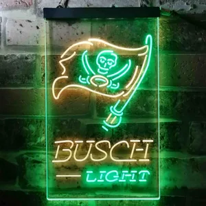 Tampa Bay Buccaneers Busch Light Neon-Like LED Sign