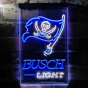 Tampa Bay Buccaneers Busch Light Neon-Like LED Sign