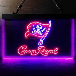 Tampa Bay Buccaneers Crown Royal Neon-Like LED Sign
