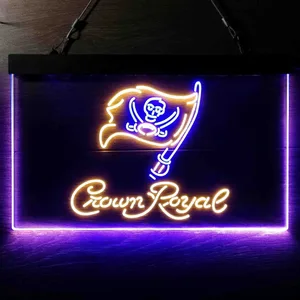 Tampa Bay Buccaneers Crown Royal Neon-Like LED Sign