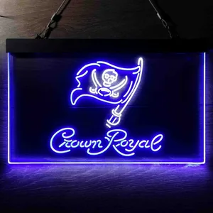 Tampa Bay Buccaneers Crown Royal Neon-Like LED Sign