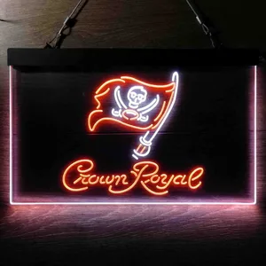 Tampa Bay Buccaneers Crown Royal Neon-Like LED Sign