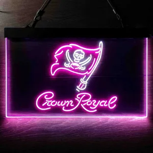Tampa Bay Buccaneers Crown Royal Neon-Like LED Sign