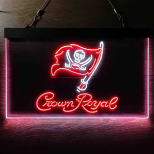 Tampa Bay Buccaneers Crown Royal Neon-Like LED Sign