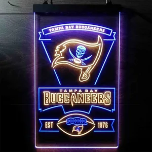 Tampa Bay Buccaneers EST 1976 Neon-Like LED Sign