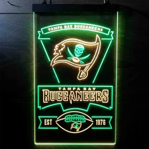 Tampa Bay Buccaneers EST 1976 Neon-Like LED Sign