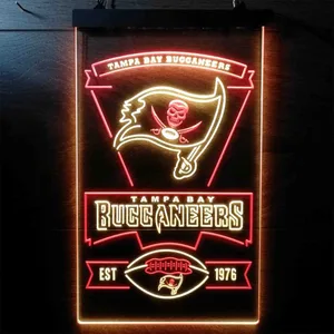 Tampa Bay Buccaneers EST 1976 Neon-Like LED Sign