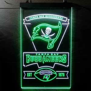 Tampa Bay Buccaneers EST 1976 Neon-Like LED Sign