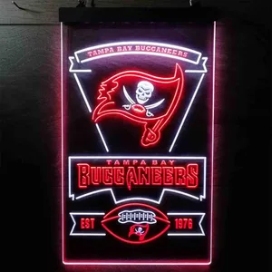 Tampa Bay Buccaneers EST 1976 Neon-Like LED Sign