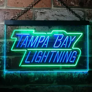 Tampa Bay Lightning Banner Neon-Like LED Sign