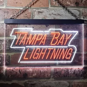 Tampa Bay Lightning Banner Neon-Like LED Sign