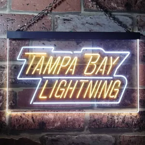 Tampa Bay Lightning Banner Neon-Like LED Sign