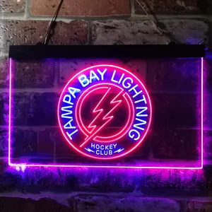 Tampa Bay Lightning Hockey Club Neon-Like LED Sign