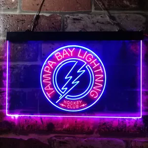 Tampa Bay Lightning Hockey Club Neon-Like LED Sign