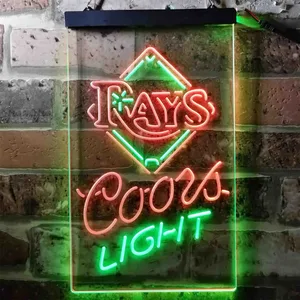 Tampa Bay Rays Coors Light Neon-Like LED Sign - Legacy Edition
