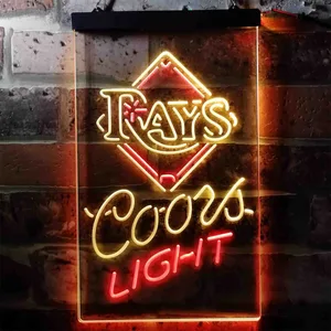 Tampa Bay Rays Coors Light Neon-Like LED Sign - Legacy Edition