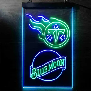 Tennessee Titans Blue Moon Neon-Like LED Sign
