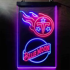 Tennessee Titans Blue Moon Neon-Like LED Sign