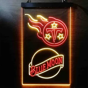 Tennessee Titans Blue Moon Neon-Like LED Sign