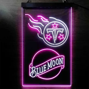 Tennessee Titans Blue Moon Neon-Like LED Sign