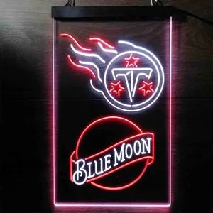 Tennessee Titans Blue Moon Neon-Like LED Sign