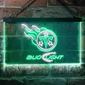 Tennessee Titans Bud Light Neon-Like LED Sign