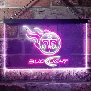 Tennessee Titans Bud Light Neon-Like LED Sign