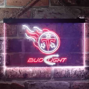 Tennessee Titans Bud Light Neon-Like LED Sign