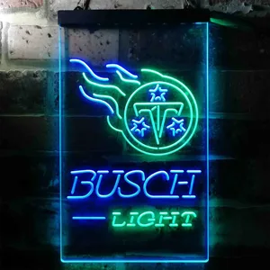 Tennessee Titans Busch Light Neon-Like LED Sign