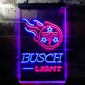 Tennessee Titans Busch Light Neon-Like LED Sign