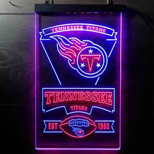 Tennessee Titans EST 1960 Neon-Like LED Sign