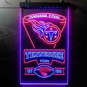 Tennessee Titans EST 1960 Neon-Like LED Sign