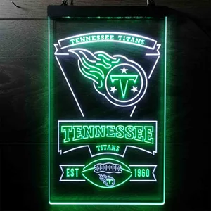 Tennessee Titans EST 1960 Neon-Like LED Sign