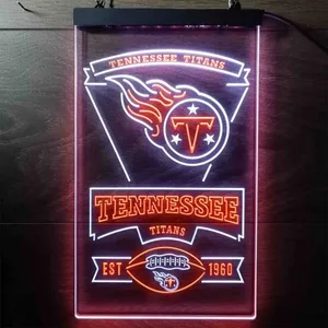 Tennessee Titans EST 1960 Neon-Like LED Sign