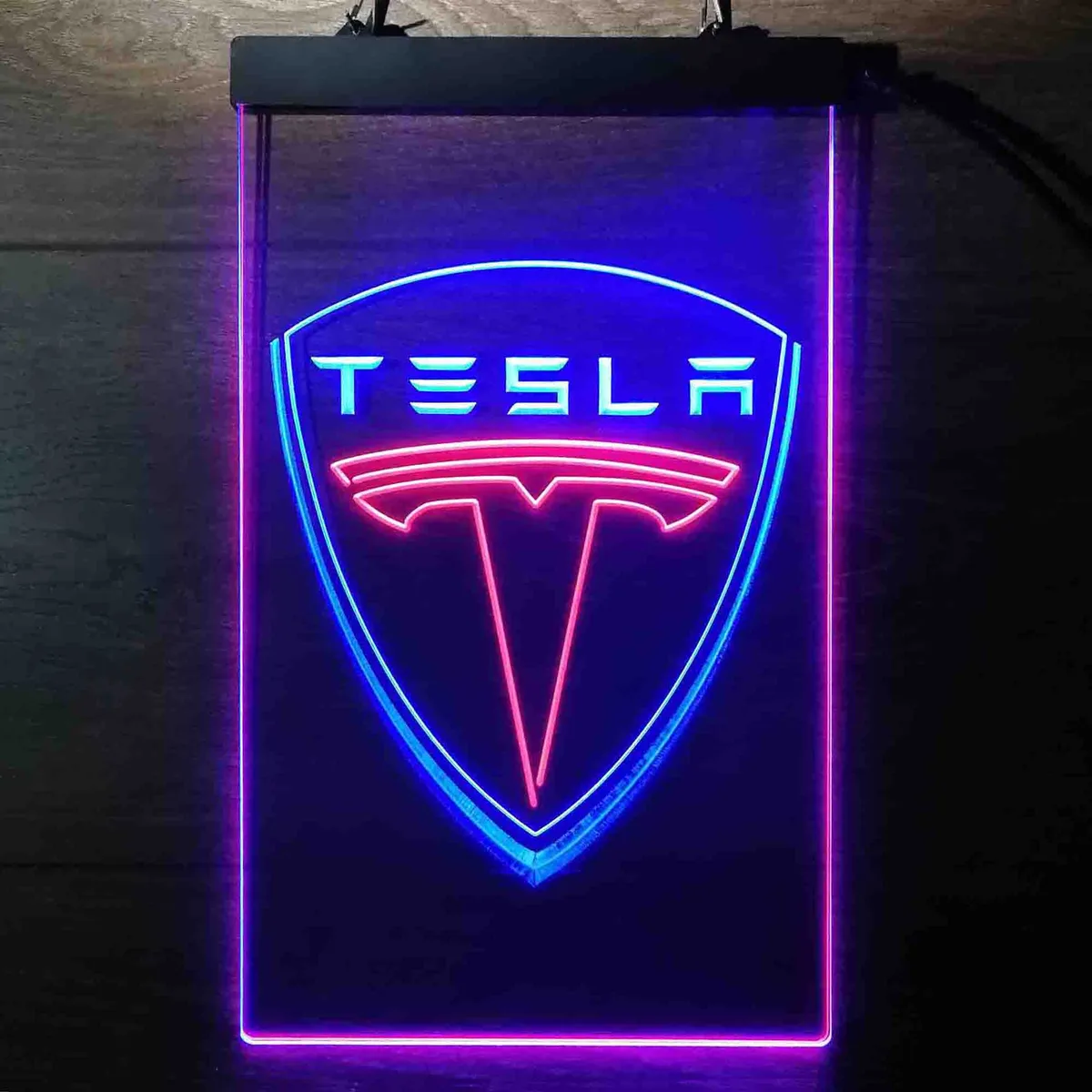 Tesla Logo Neon-Like LED Sign