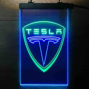 Tesla Logo Neon-Like LED Sign