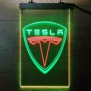 Tesla Logo Neon-Like LED Sign