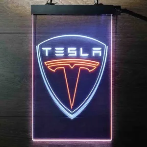 Tesla Logo Neon-Like LED Sign