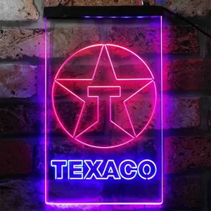 Texaco Logo Neon-Like LED Sign