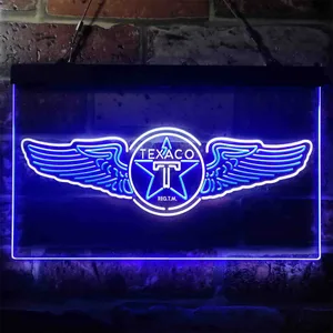 Texaco Vintage Reg T.M. Neon-Like LED Sign