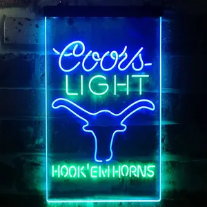 Texas Longhorns Coors Light Neon-Like LED Sign