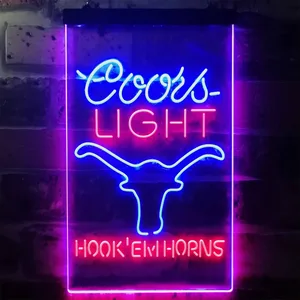 Texas Longhorns Coors Light Neon-Like LED Sign